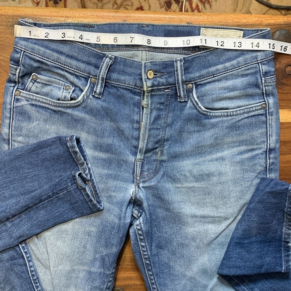Vintage All Saints Cigarette True Blue Faded Slim Denim 30W/32L - Picture 6 of 15